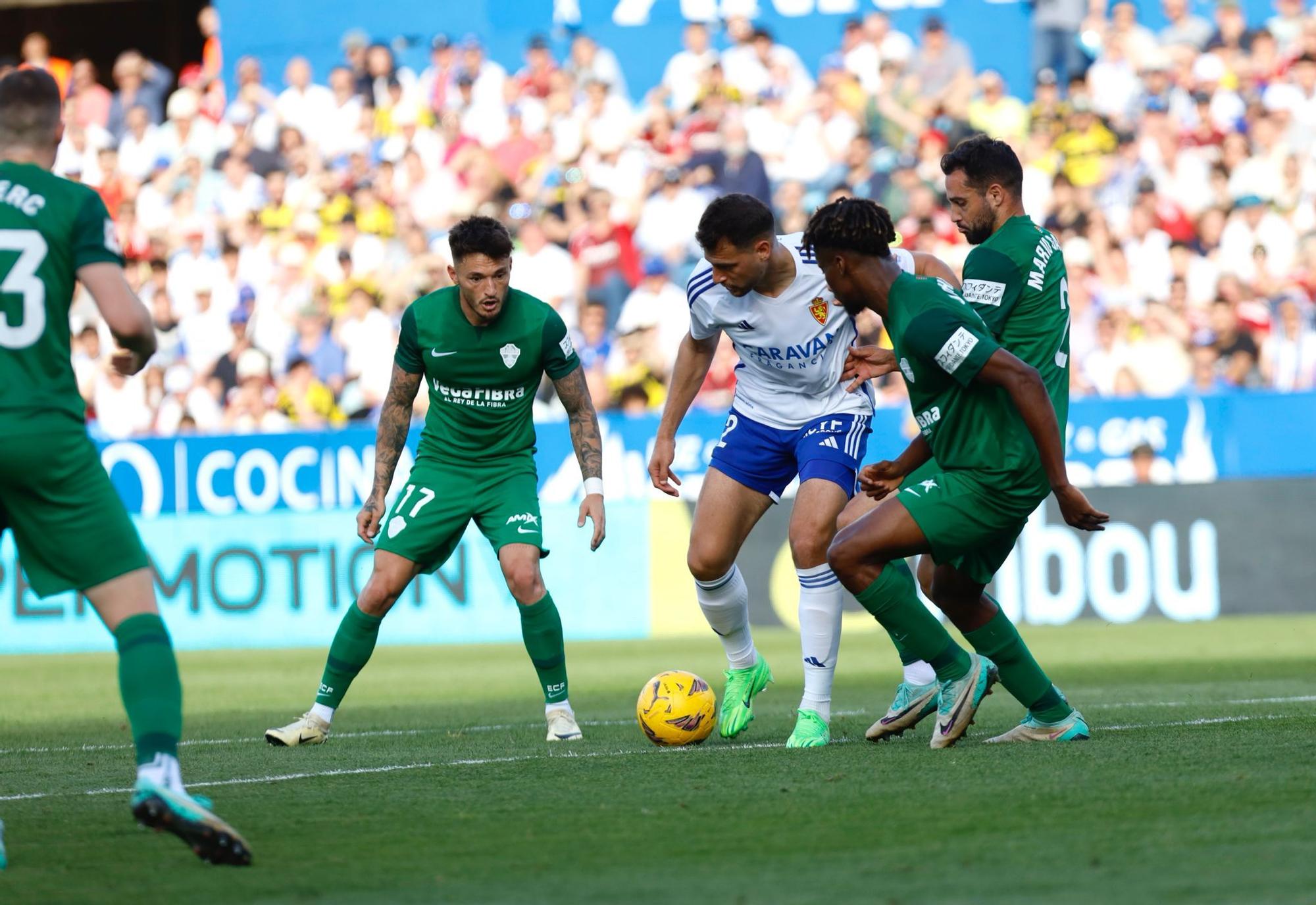 Real Zaragoza - Elche, en imágenes