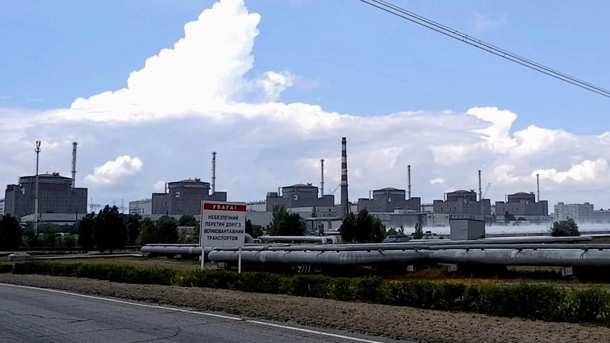 Damages at Zaporizhzhia Nuclear Power Station in Enerhodar