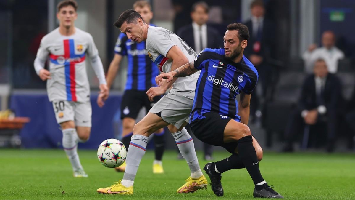 Lewandowski, ante el Inter