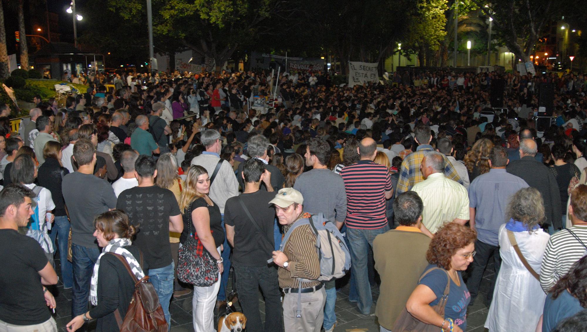 Las imágenes que dejó el 15M en Palma