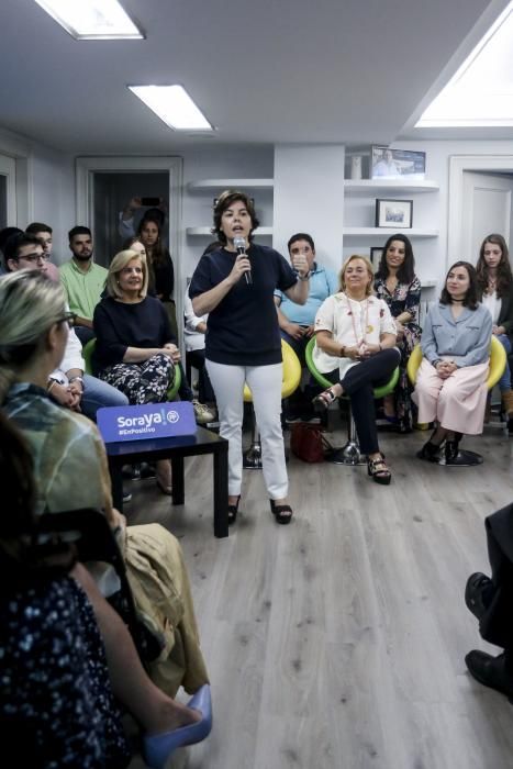 Acto de Soraya Sáenz de Santamaría en Oviedo.