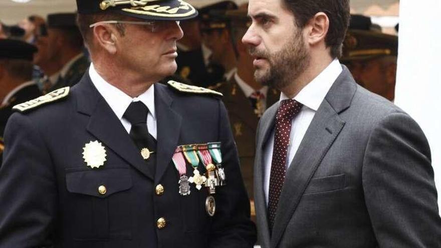 Tomás Antón, jefe de la Policía Municipal, y Antidio Fagúndez.