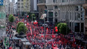 Manifestación en Madrid en el día del trabajador el pasado 1 de mayo. EPC