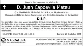 D. Juan Capdevila Mateu