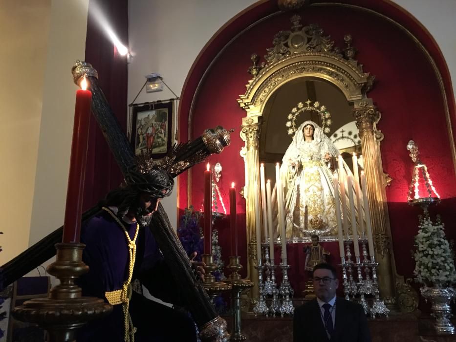 El Nazareno de los Pasos está expuesto en besapié en San Lázaro.