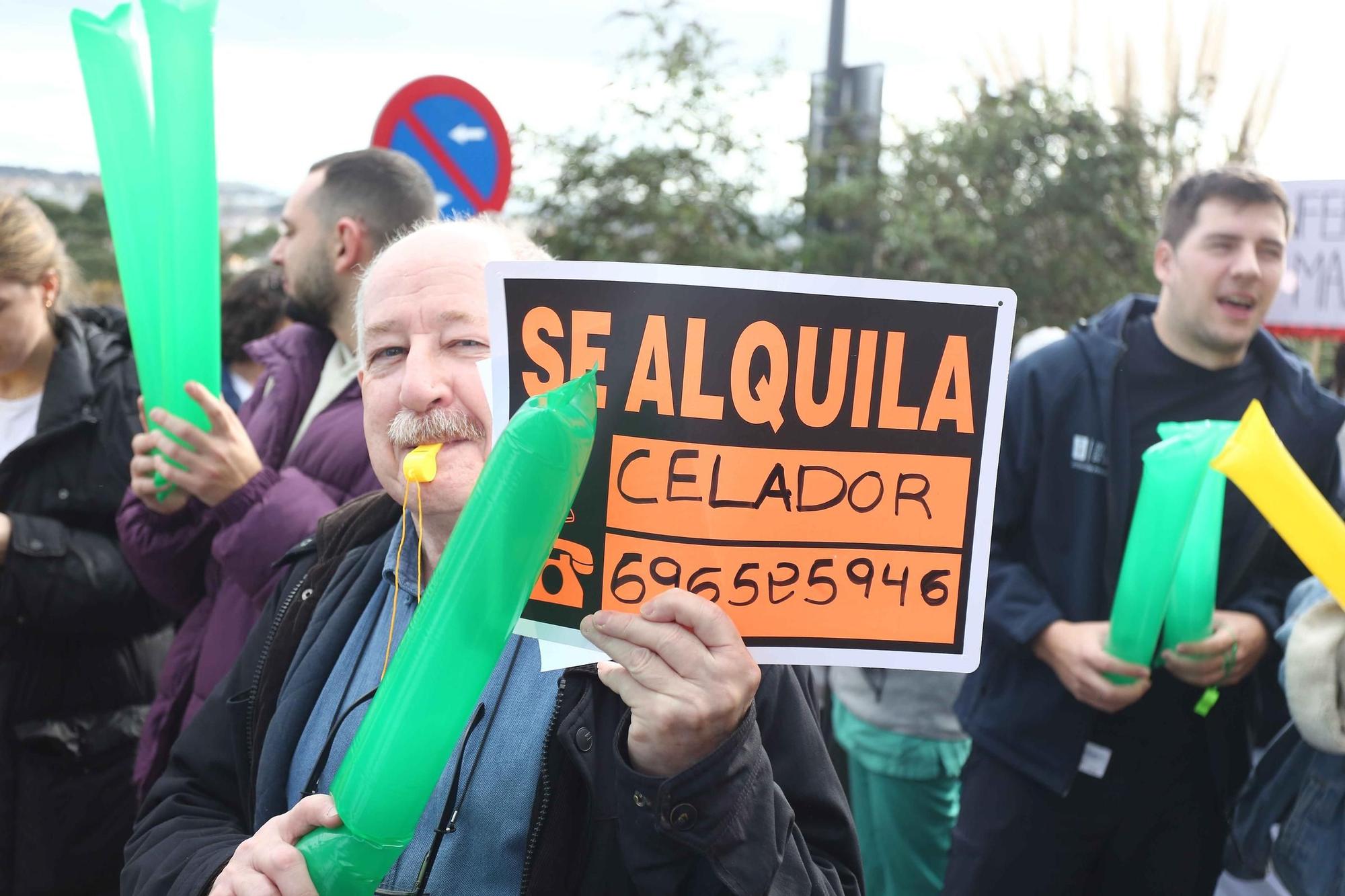 Enfermeras vuelven a manifestarse este jueves ante ocho hospitales de Galicia para reclamar mejores condiciones laborales