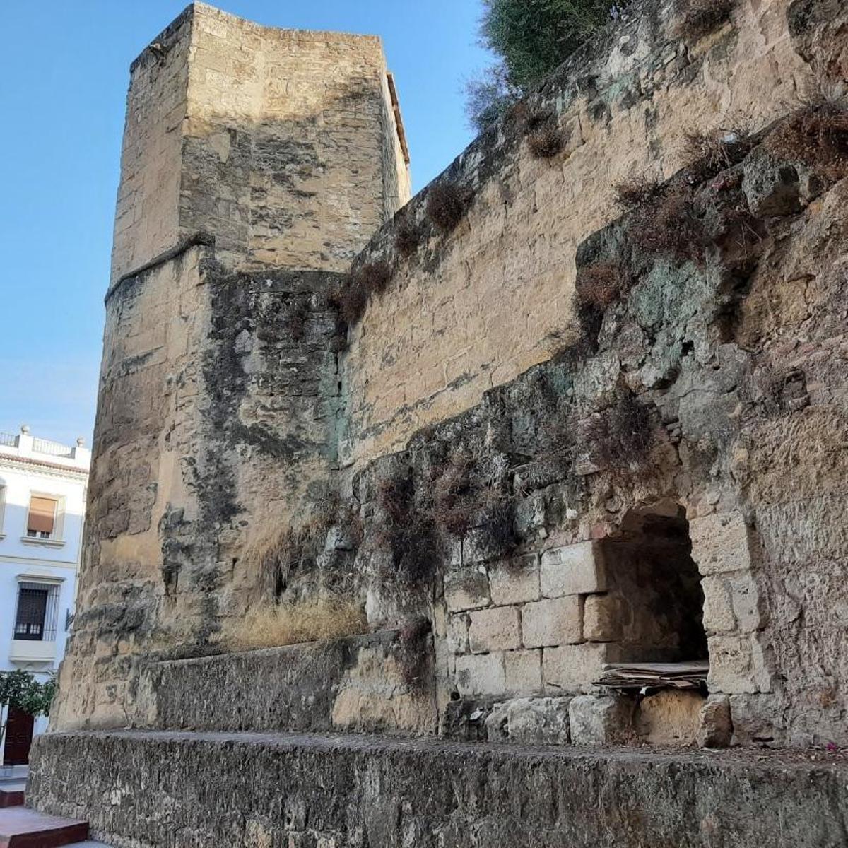 Torreón y paño de la muralla de la Puerta del Rincón.