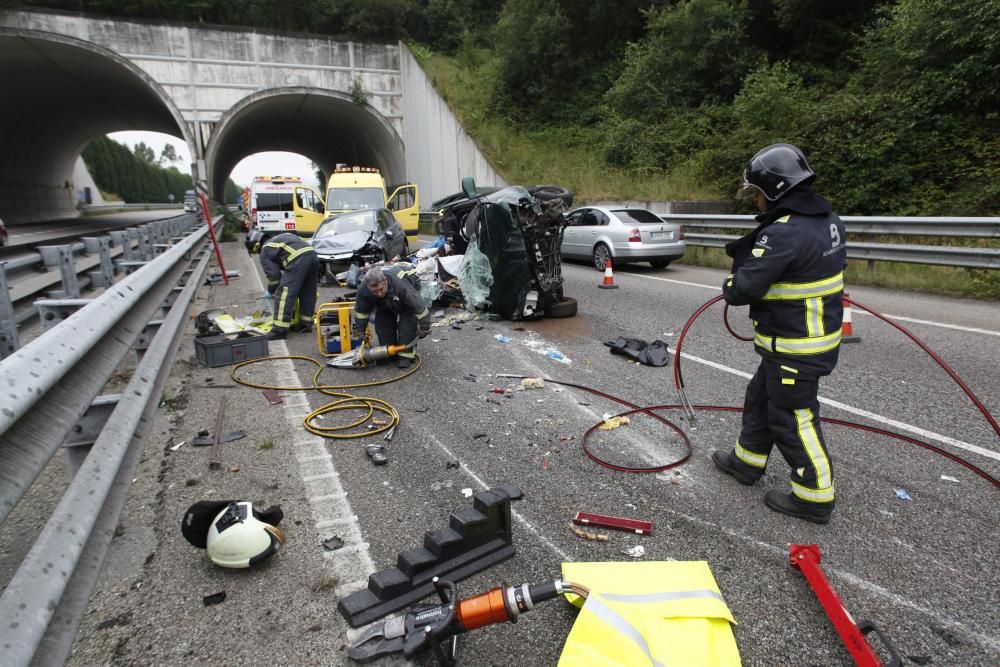 Accidente en la autovía minera