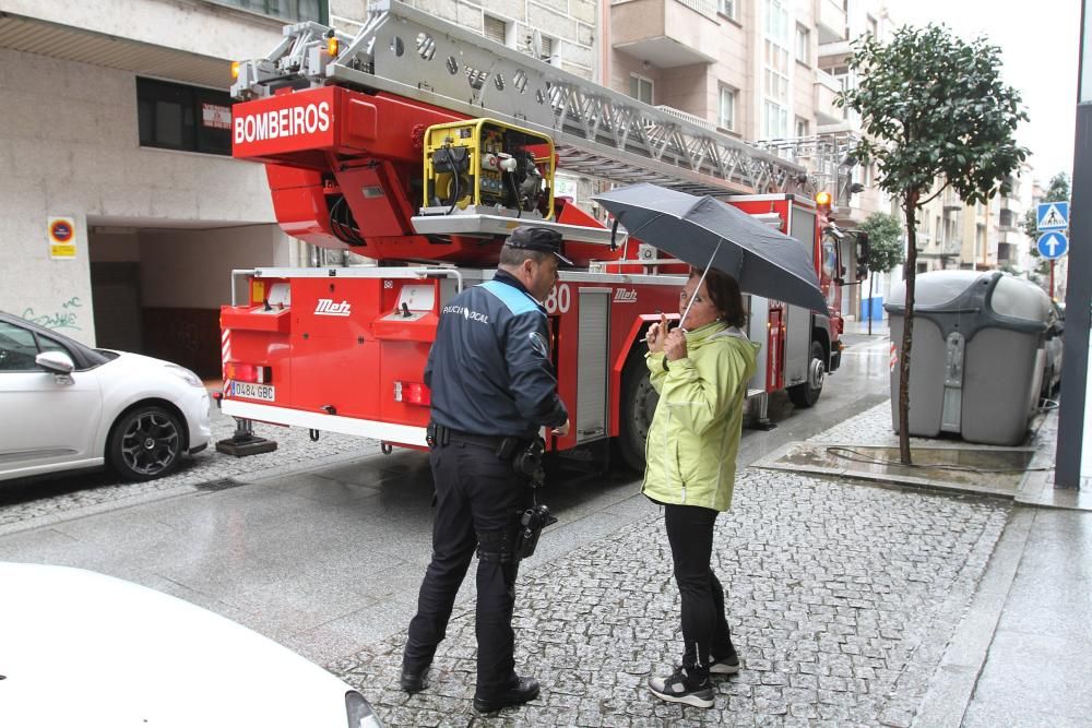 Efectos del temporal en Ourense