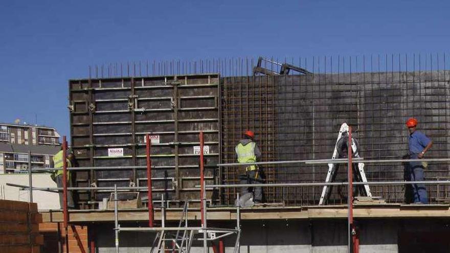 Trabajadores de la construcción.