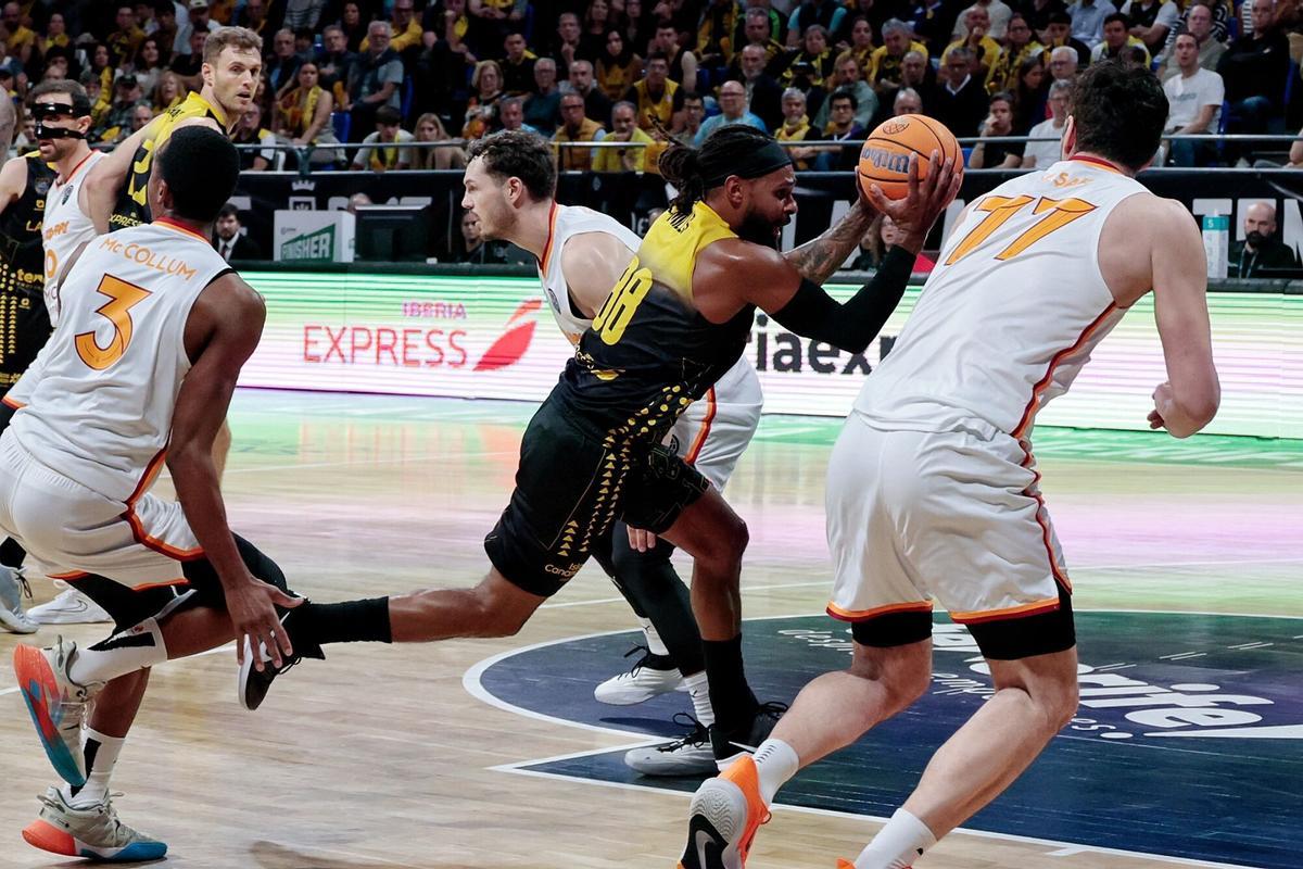 Partido La Laguna Tenerife CB Canarias - Galatasaray de los cuartos de final de la BCL