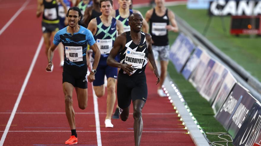 Mohamed Katir fulmina el récord de España en 1.500 metros de Fermín Cacho
