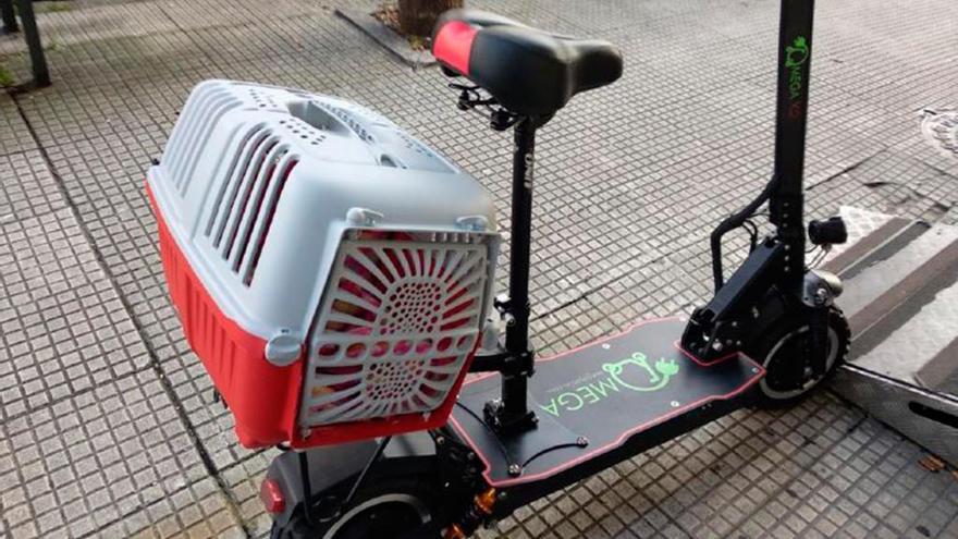 Patinete interceptado en Vigo. // Alberto Carballo