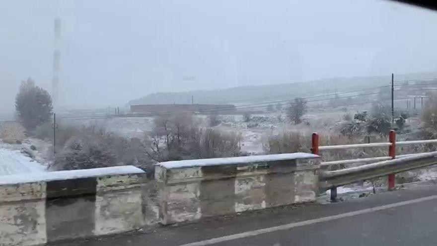 Caravaca de la Cruz amanece cubierta de nieve