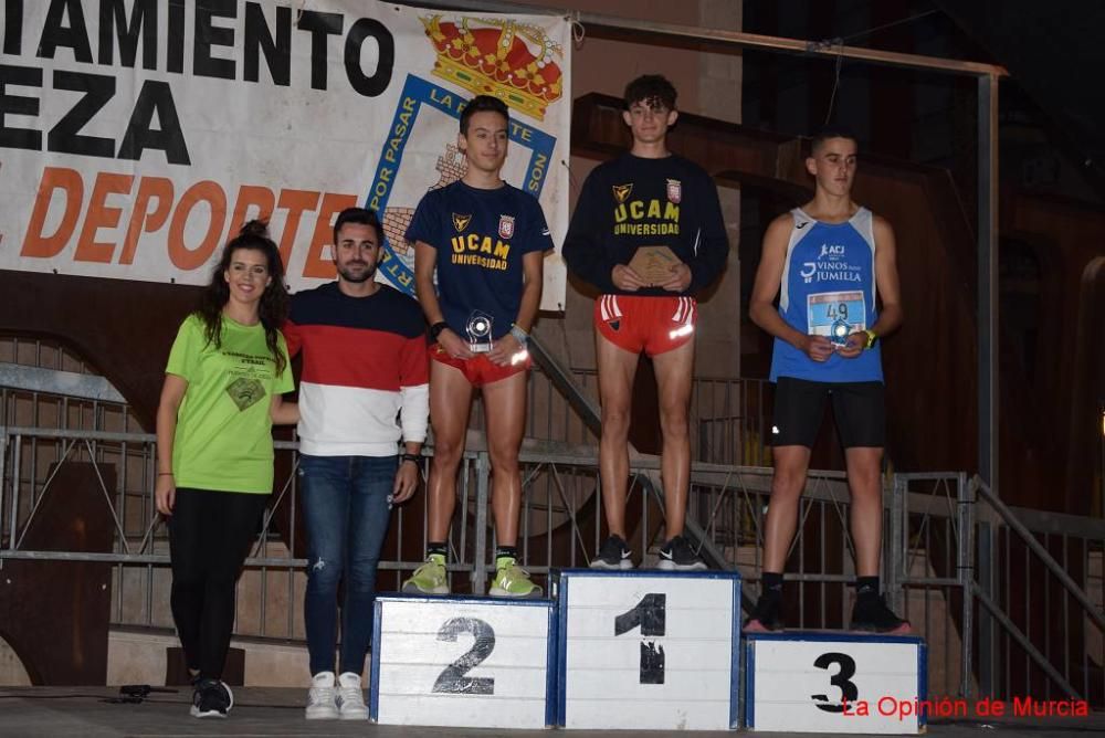 Podios IV Carrera Popular Puentes de Cieza