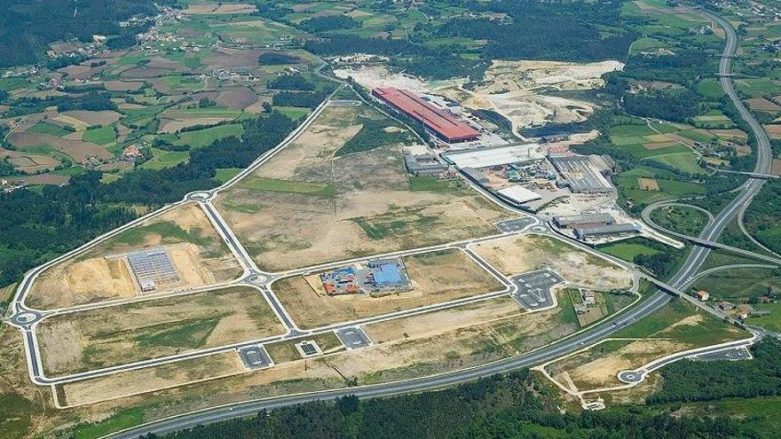 Vista aérea del polígono de A Laracha.