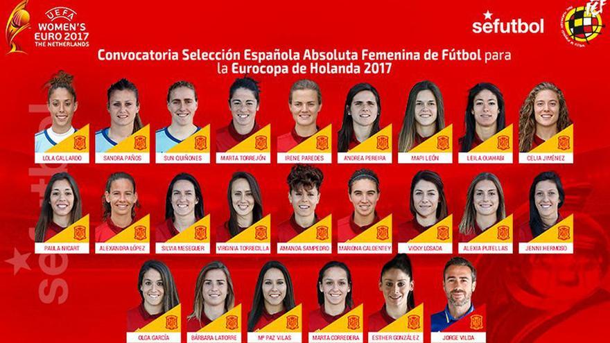 Vero Boquete se queda fuera de la lista de España para la Eurocopa