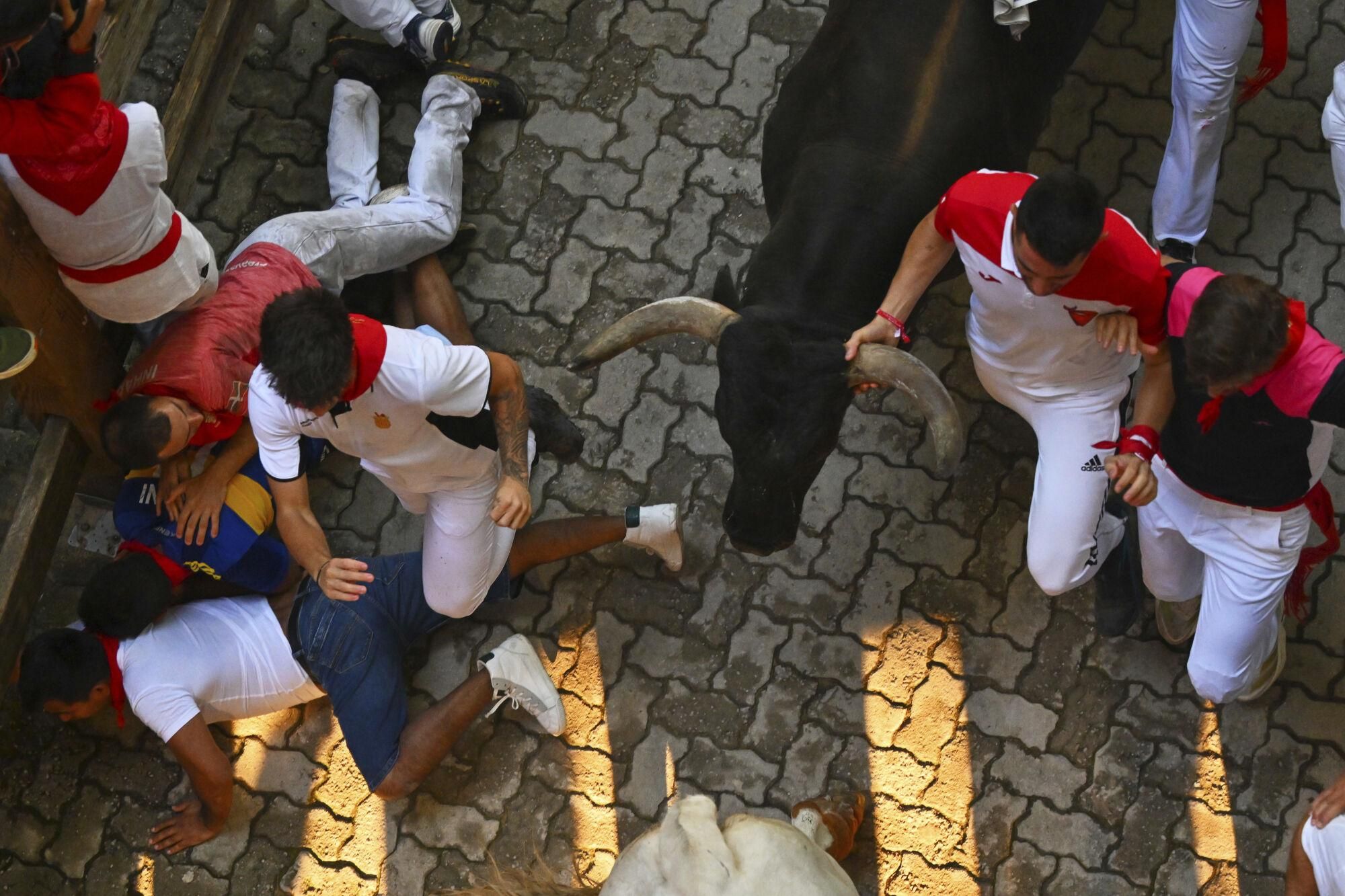 El octavo encierro de los Sanfermines 2025.