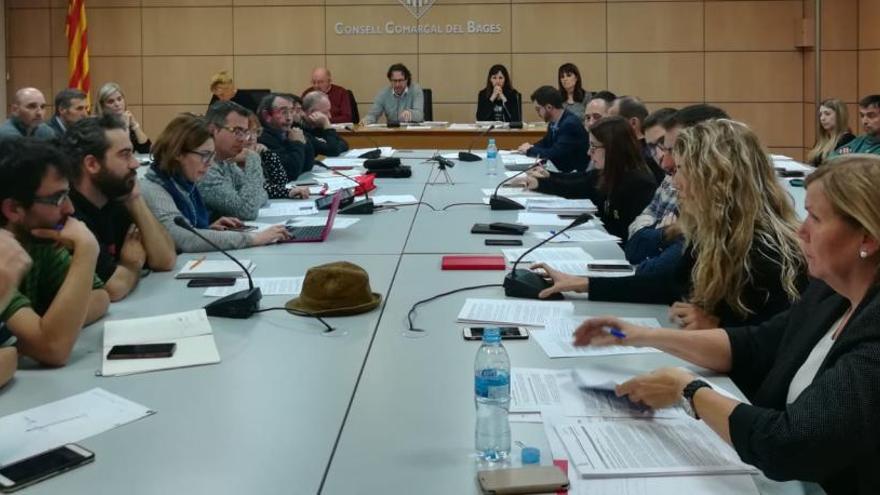 Ple del Consell Comarcal del Bages on es va aprovar el pressupost