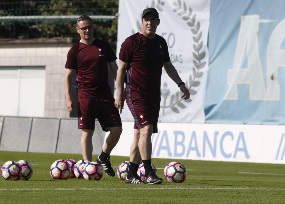 Entrenamiento del Celta tras el descanso // R.G.