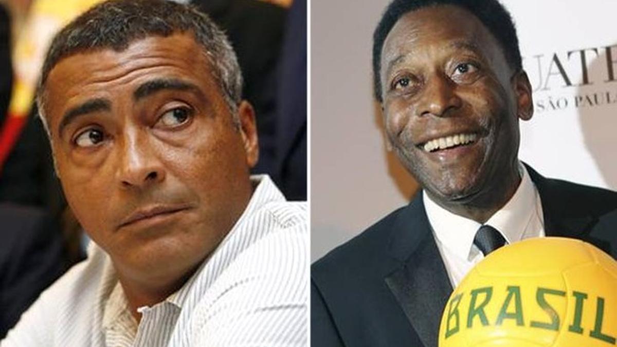 Pelé y Romario protagonizaron varias disputas públicas