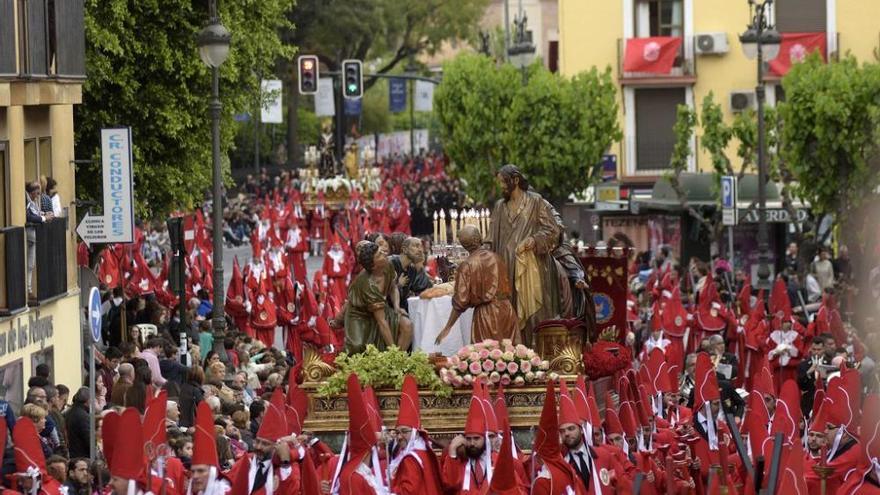 Procesión de Los Coloraos en Murcia