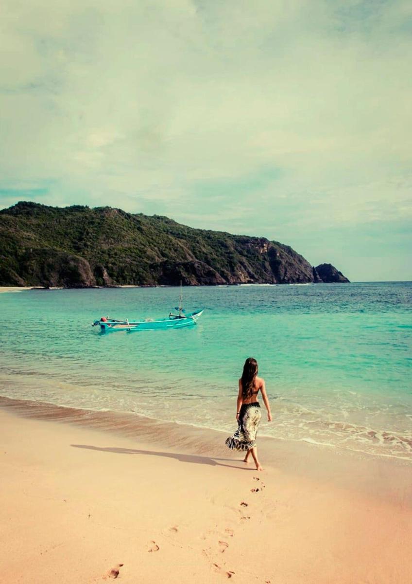 Elena García en Lombok