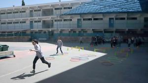 Colegio de Preparatoria para Niñas de la UNRWA, en el campo de refugiados palestinos de Balata.