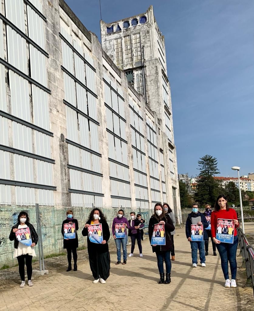 Representantes de mujeres del BNG de O Morrazo en Massó.