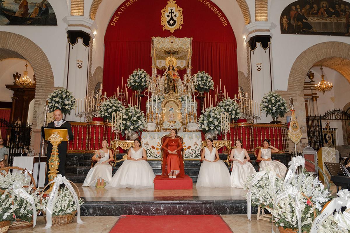 Un momento del pregón de las fiestas de la  Virgen del Carmen de Rute, el año pasado.