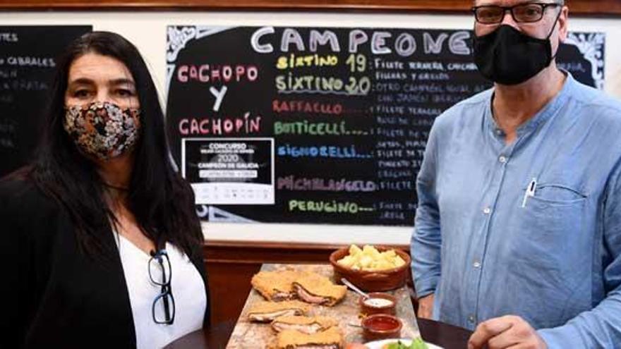 María Varela y Mon Vidal, propietarios de La Cantina Sixtina.