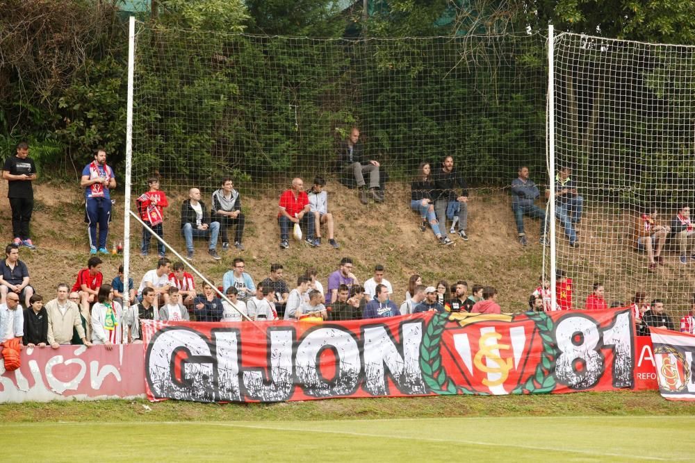 El Sporting B entra en la pelea por el ascenso a Segunda B