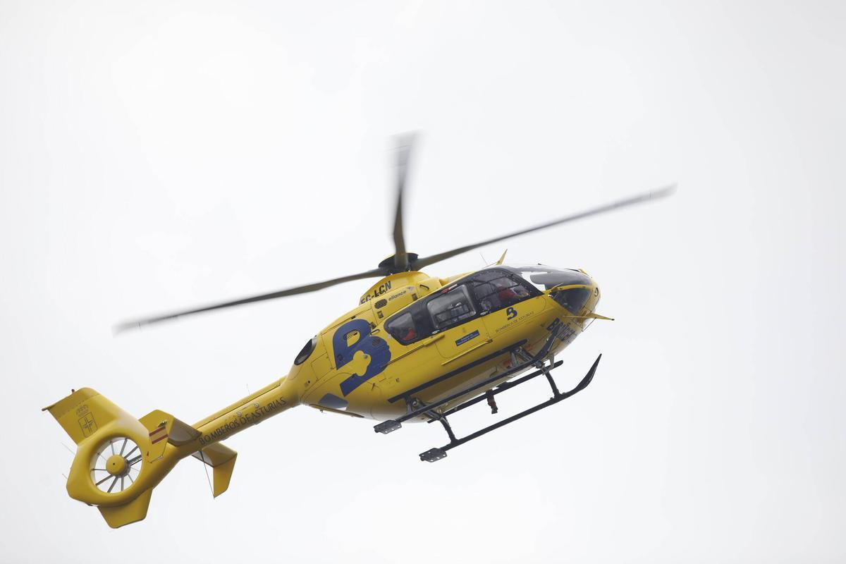 El helicóptero del 112.