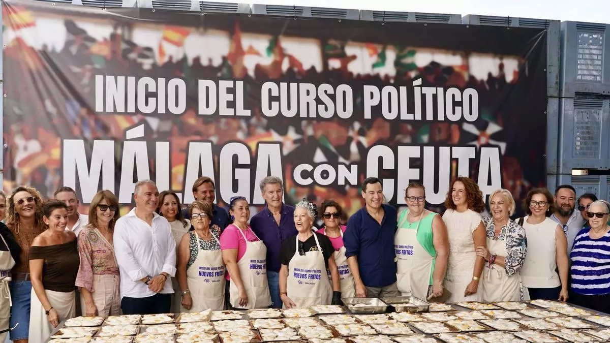 Feijóo y Moreno vuelven a la sartená de huevos fritos en Alhaurín el Grande para arrancar un curso político "decisivo"