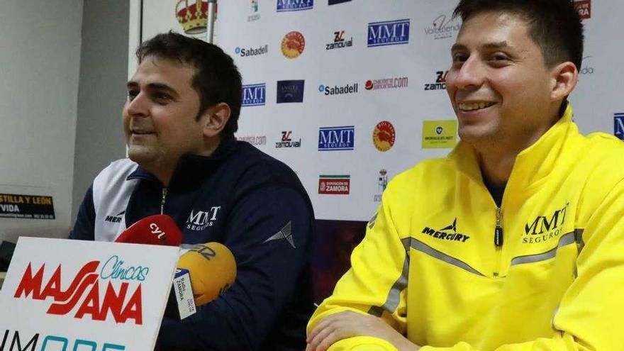 Eduardo García Valiente y Sebastián Ceballos, ayer en rueda de prensa.