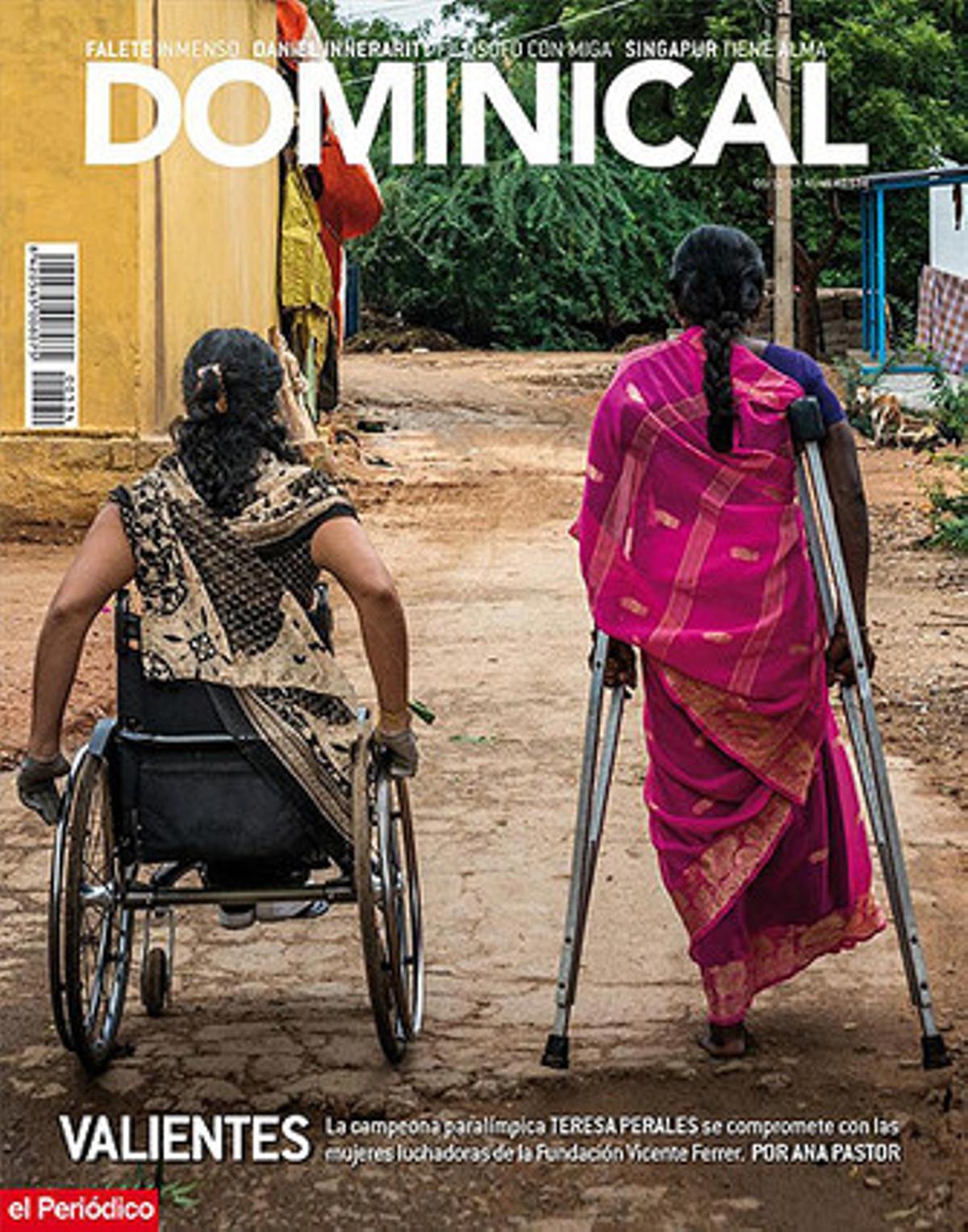 La campeona Teresa Perales, en la portada de 'Dominical'.
