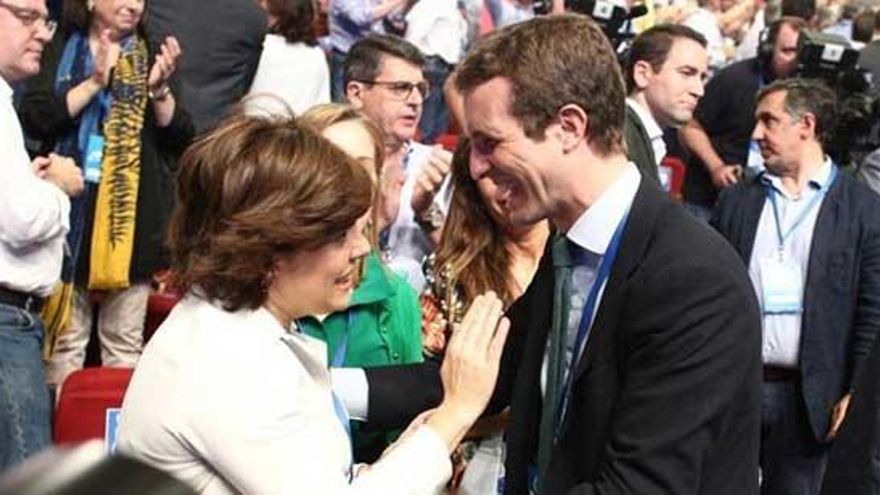 Santamaría y Casado en el XIX Congreso del PP.