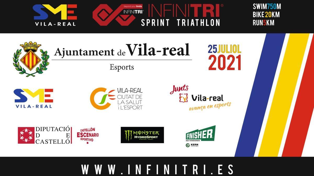 El cartel del VII Infinitri Triatlón de Vila-real.