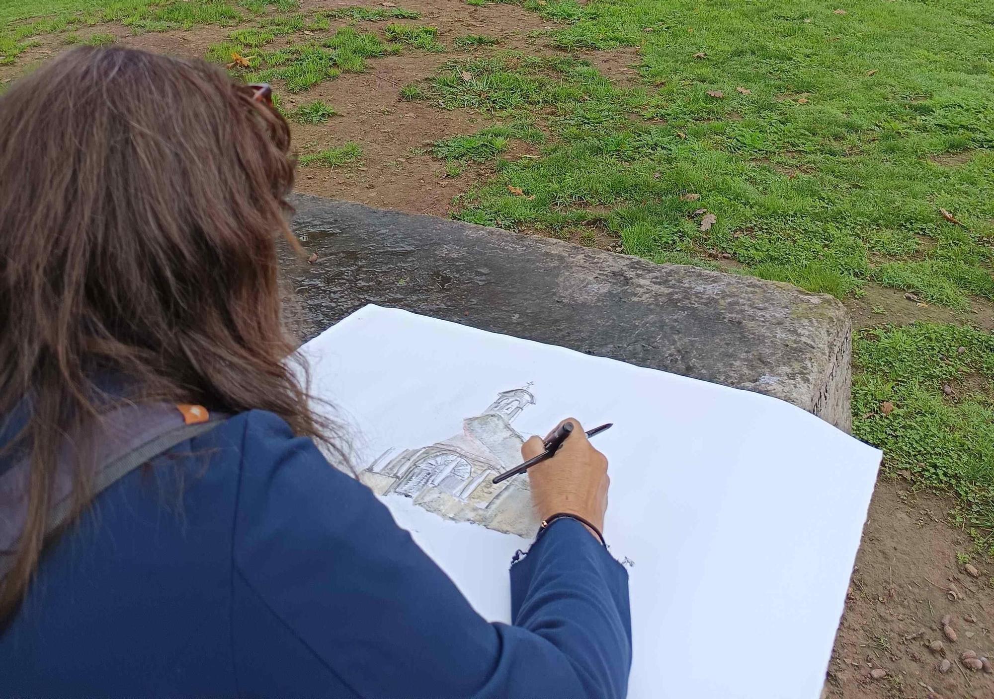 En imágenes: Cangas de Onís celebra un encuentro de acuarelistas