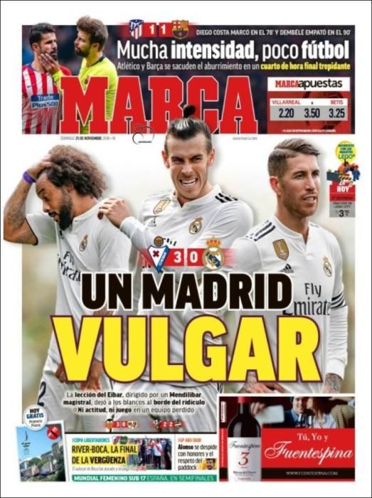 Portada MARCA 25 noviembre 2018