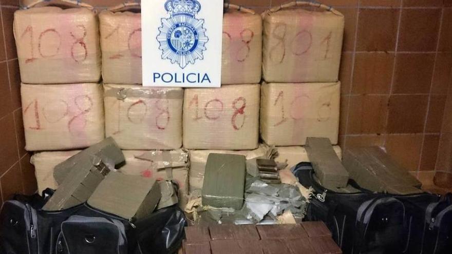 Intervienen 840 kilos de hachís y detienen a 22 personas en Castellón