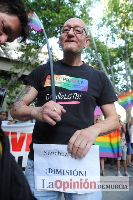 Concentración LGTBI en protesta por la manifestación neonazi del sábado