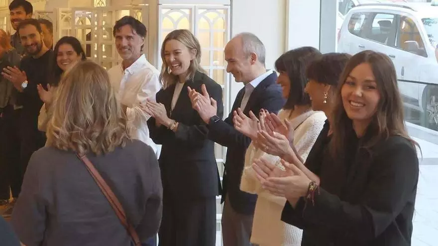 Marta Ortega en la reinauguración de la primera tienda de Zara en su 50 aniversario