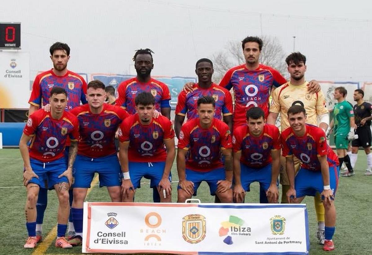 El once inicial de la SD Portmany ante la UE Alcúdia