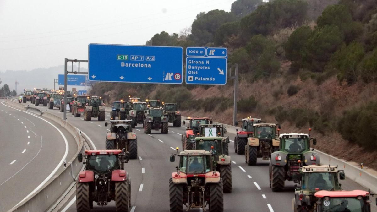 La pagesia gironina porta les queixes cap a Barcelona.