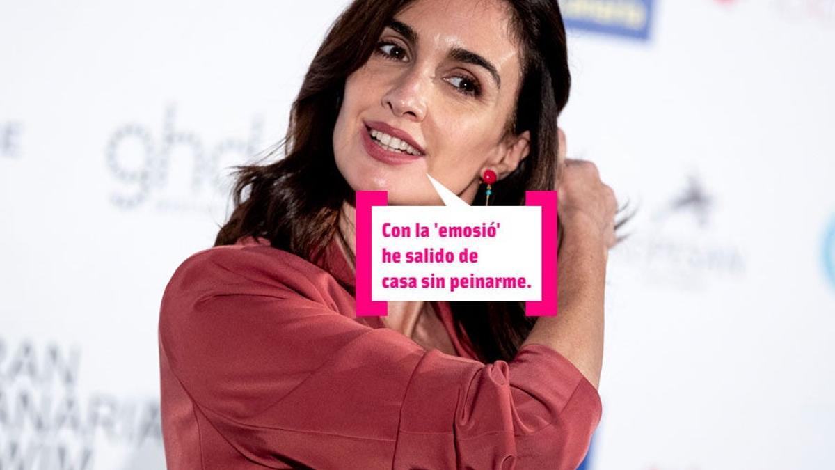 Paz Vega posa en el photocall de un evento de moda