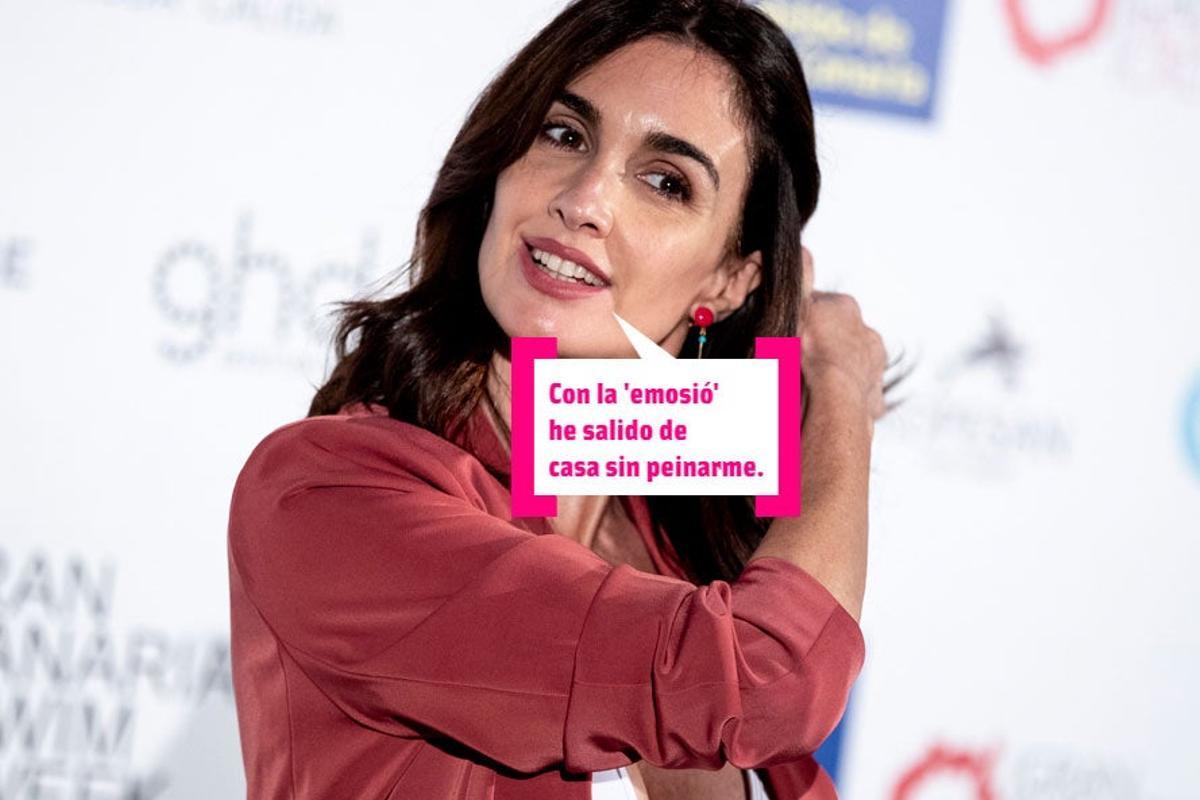 Paz Vega posa en el photocall de un evento de moda