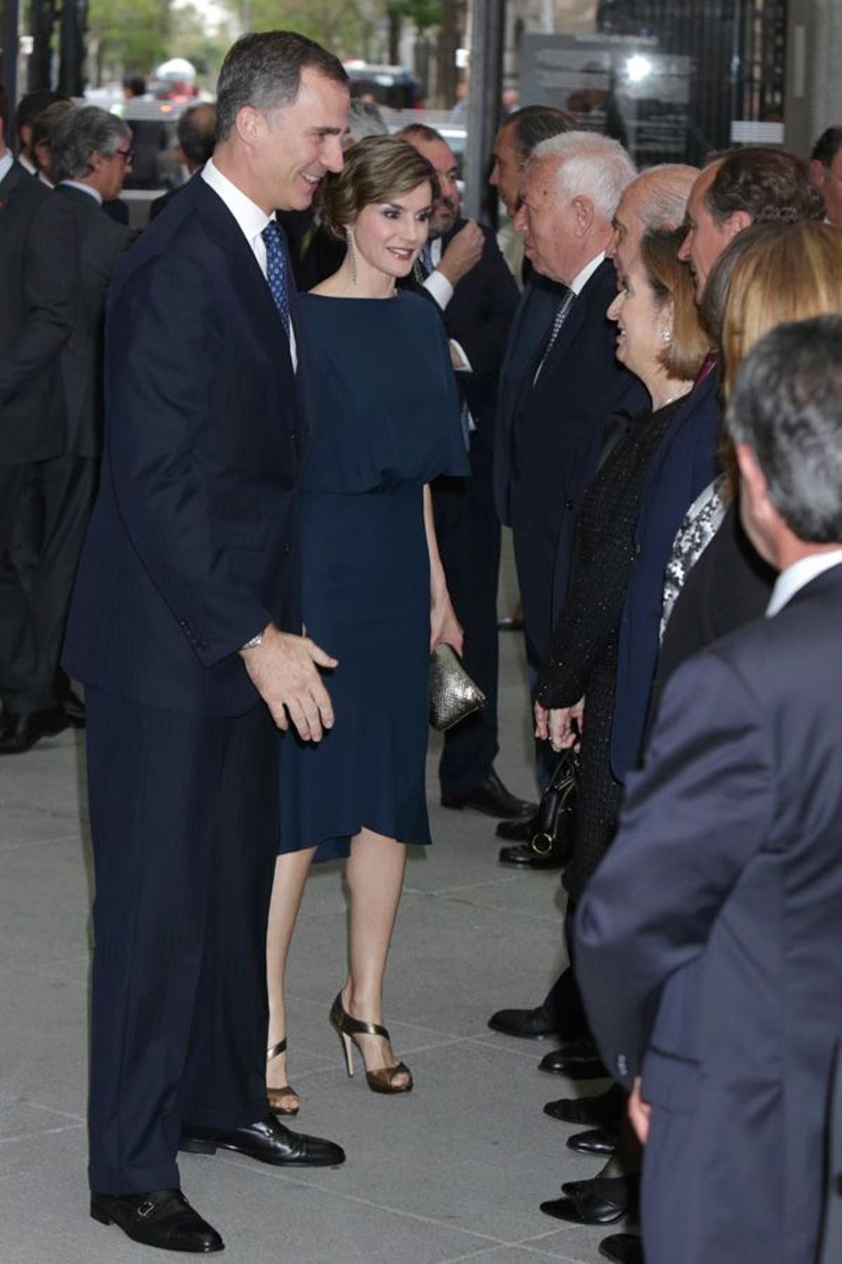 Felipe VI y Letizia Ortiz durante una entrega de premios