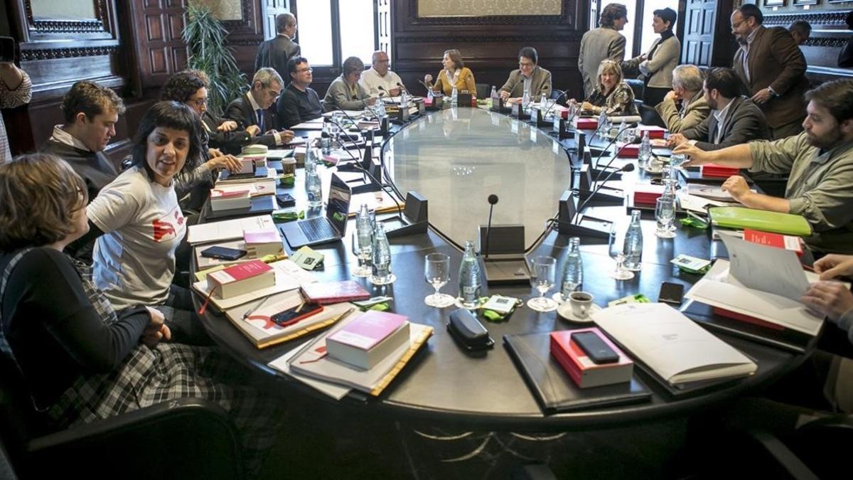 Reunión de la junta de portavoces del Parlament