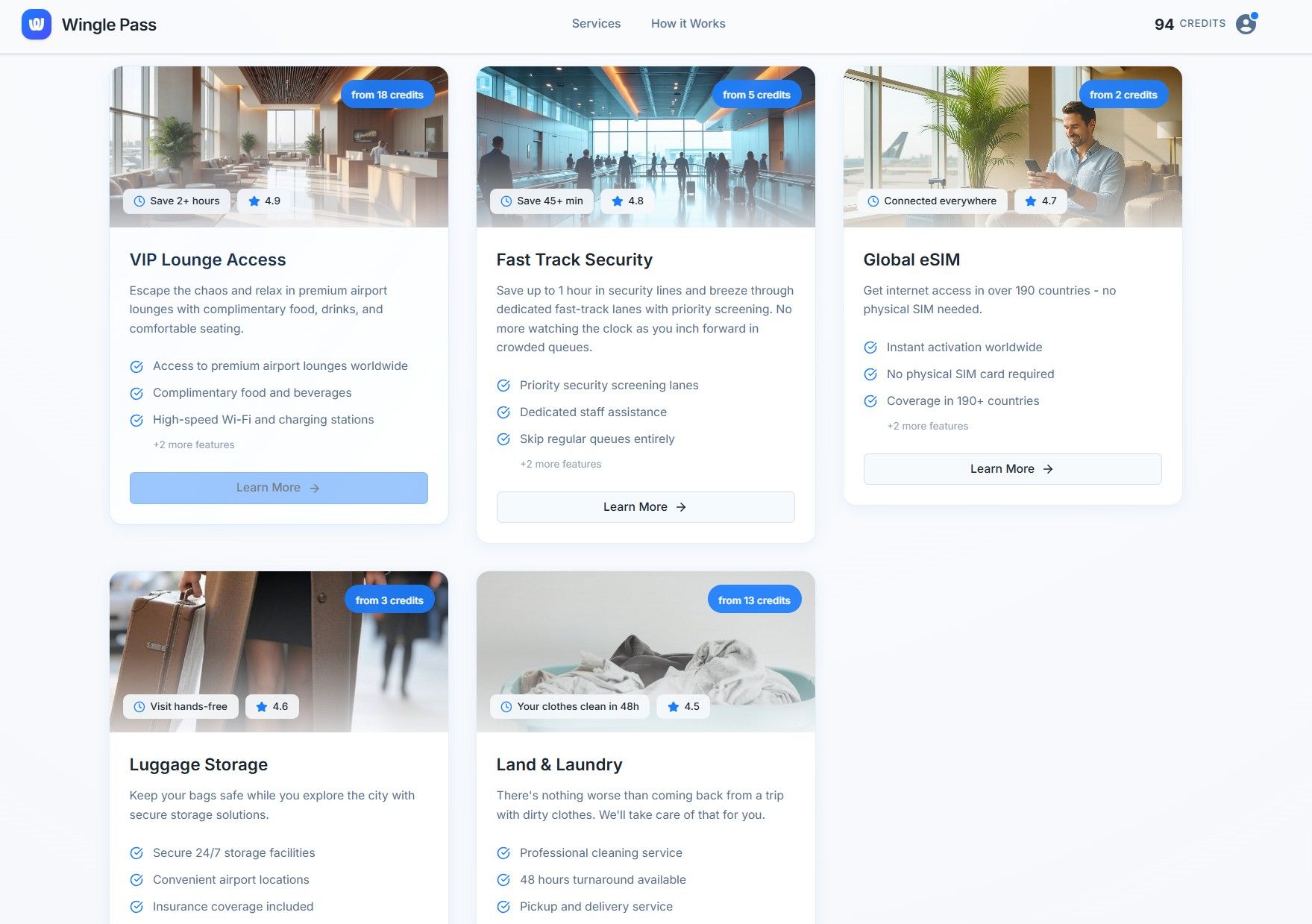 Para usar los servicios de Wingle, debes utilizar créditos que no tienen fecha de caducidad. ¡Sin suscripciones!